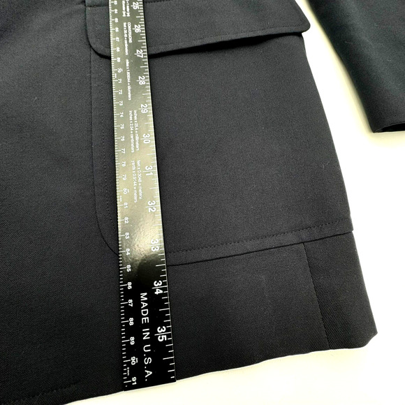 JOS A. BANK 48L Black Wool Executive Collection Gold Button Blazer Suit Jacket - Picture 11 of 12